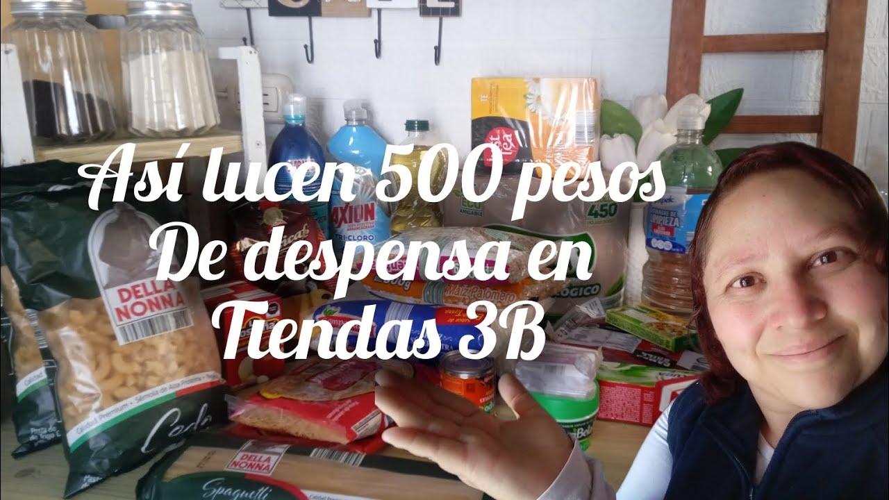 Despensa semana con 500$ en tiendas 3B