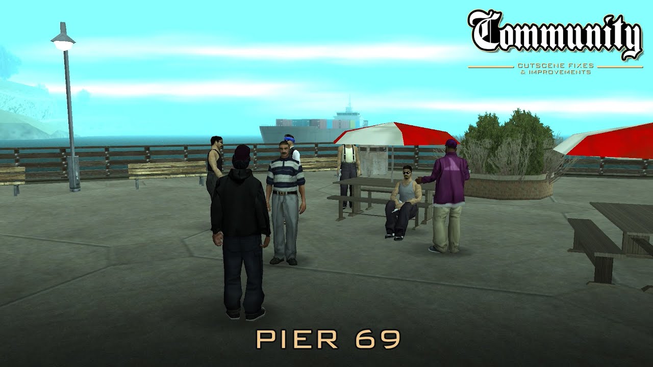 GTA SA Community Cutscene Fixes & Improvements Mod - Pier 69