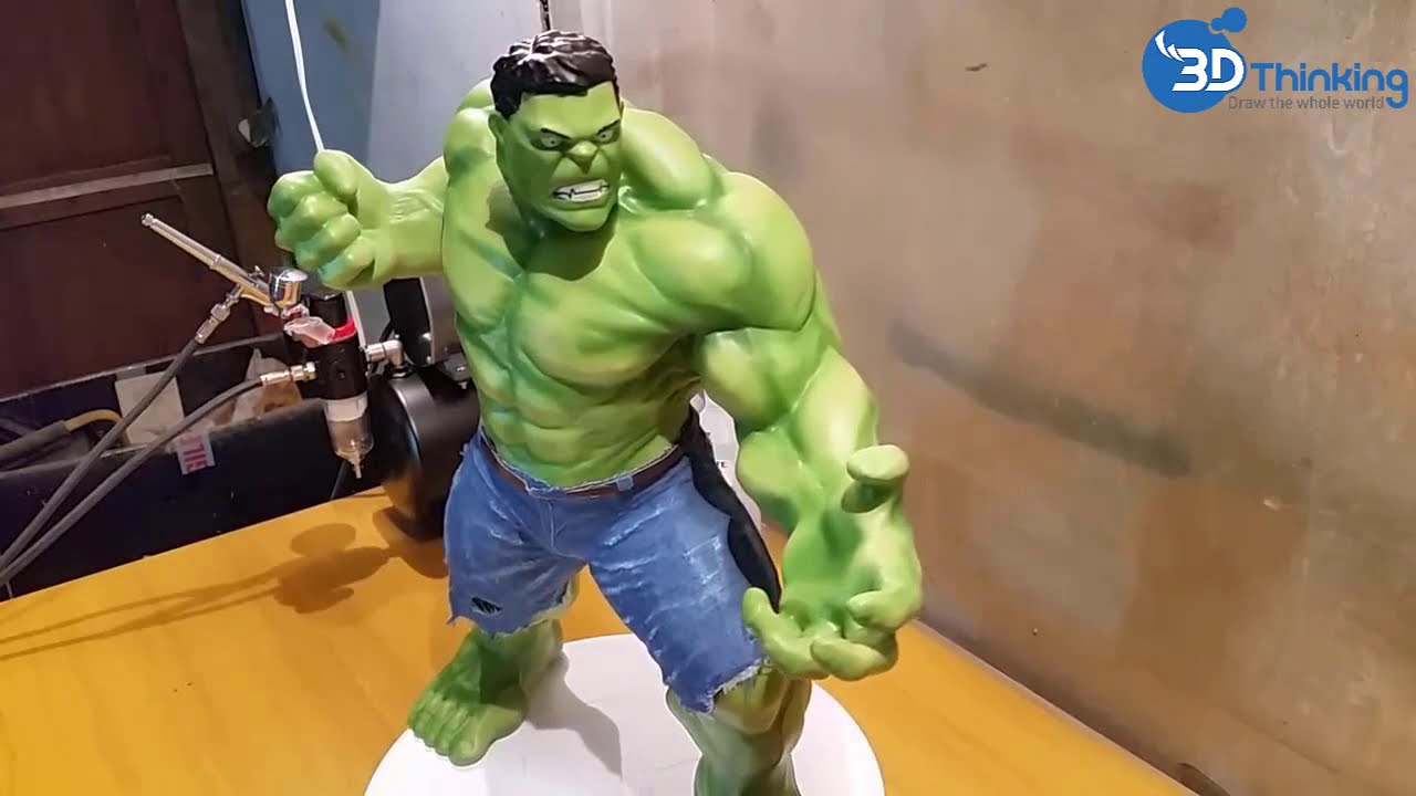 In 3D và hậu kì tạo mô hình Hulk