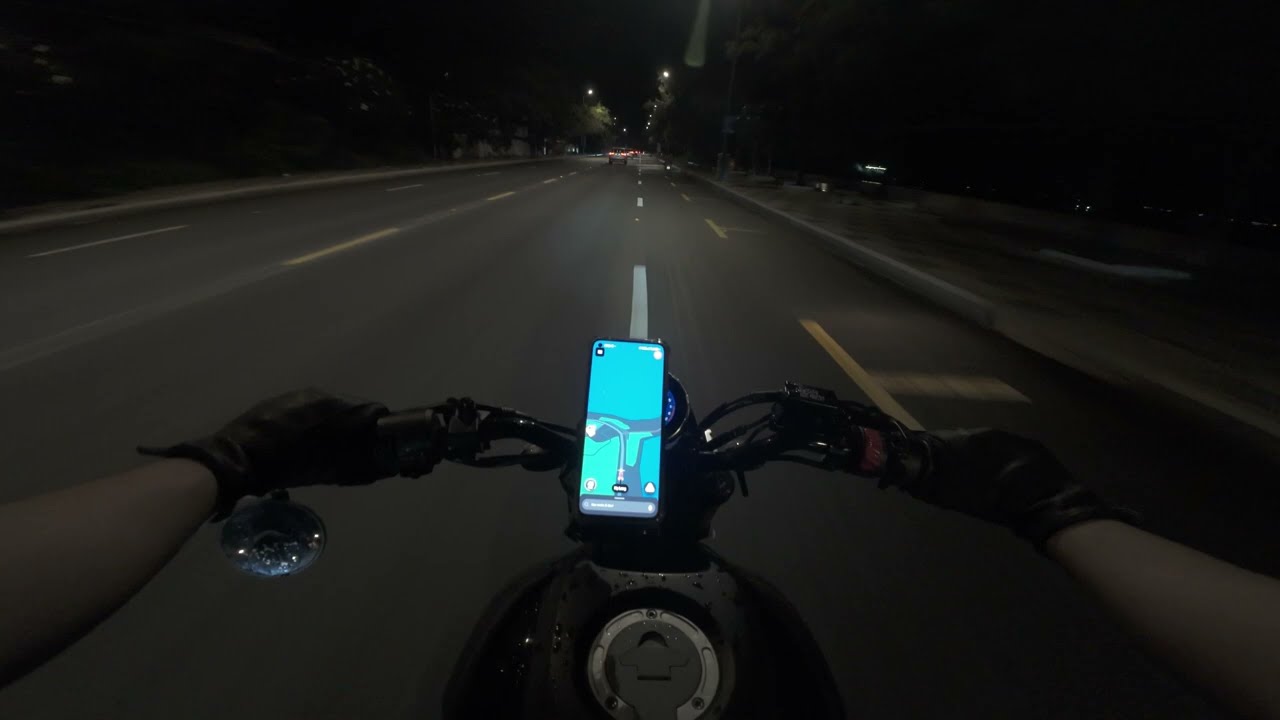 Nightride # Night Beach ( 4k )