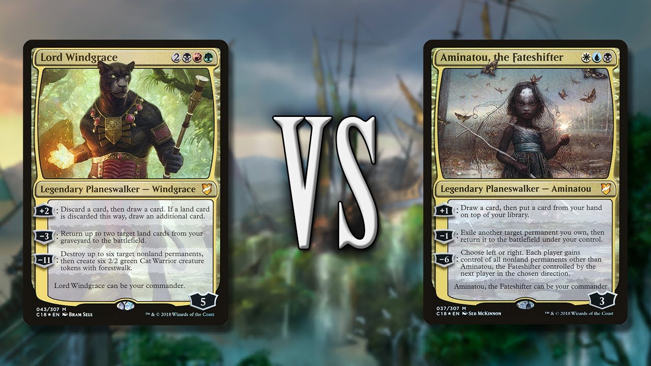 Lord Windgrace vs Aminatou the Fateshifter | 1v1 EDH Gameplay | The eedi H Channel tribalkai
