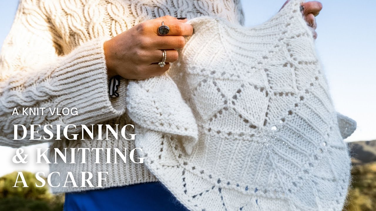 Designing and Knitting A Triangle Scarf for the First Time