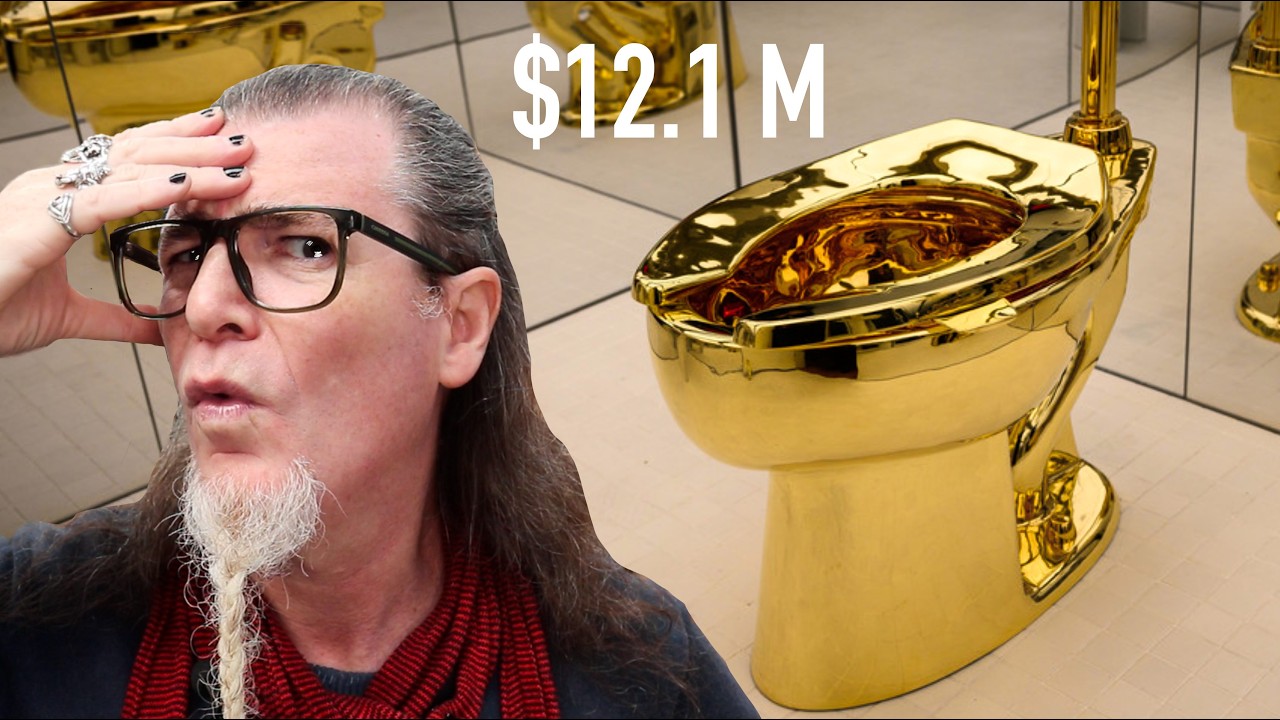 ¿ARTE o ESTAFA? Pagan 12.1 Millones de dólares por un urinario de oro- Maurizio Cattelan
