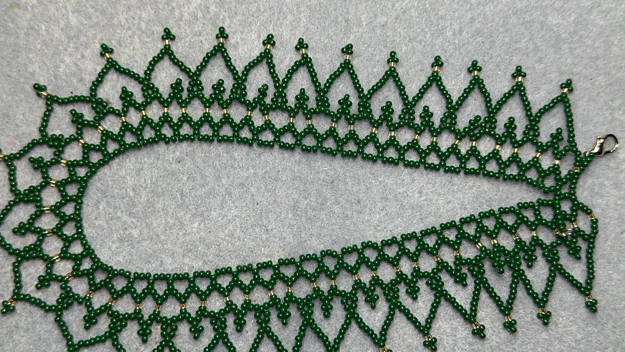 Collar de corazones con mostacillas fácil y rápidos de hacer #parati #hechoamano #tutorial #love 