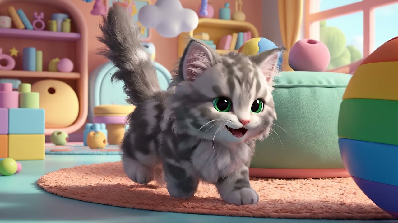 El Gatito Bebé Dice Miau Miau Miau | Canciones Infantiles para Niños | Silly Snail Song
