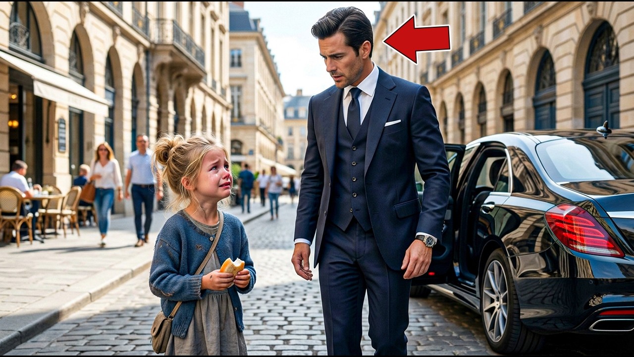 Petite fille pauvre, abandonnée et affamée… sa vie change grâce à un millionnaire en voiture de luxe