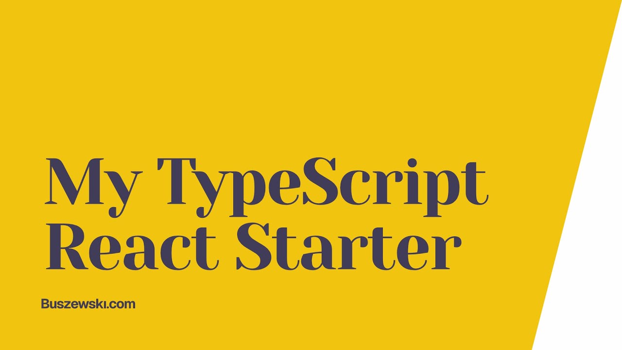 Use this to KICKSTART your next REACT PROJECT