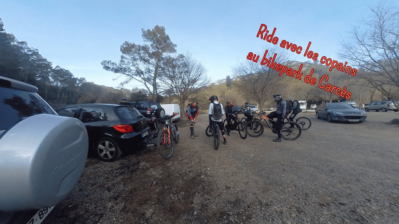 Je fait découvrir le bikepark de Carcès au copains