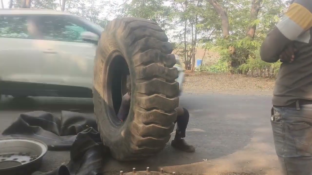 Crane puncture क्रेन पंचर 