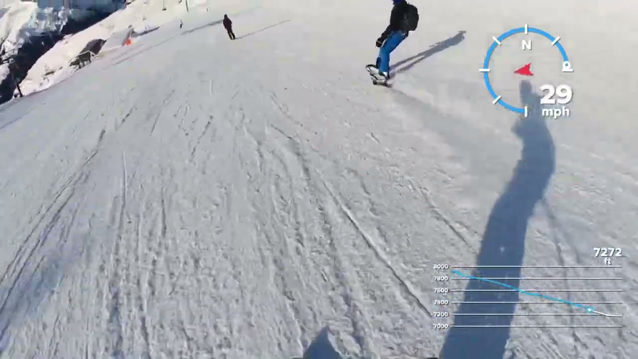 Slope 67 on Snowboard, Mayrhofner, Austria