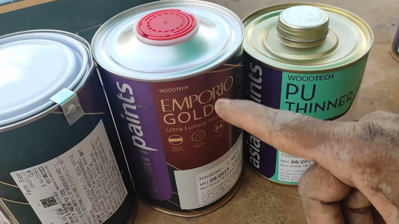 How to | दरवाजे पर पॉलिश कैसे करें | Luxury PU Emporio Gold Wood Polish for PU Glass full work 2023
