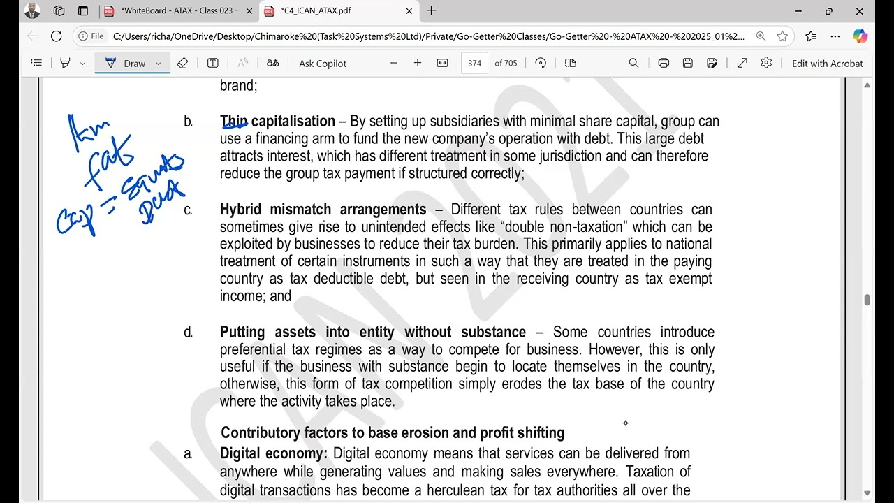 ATAX - Class 023 - Base Erosion and Profit Shifting (BEPS)