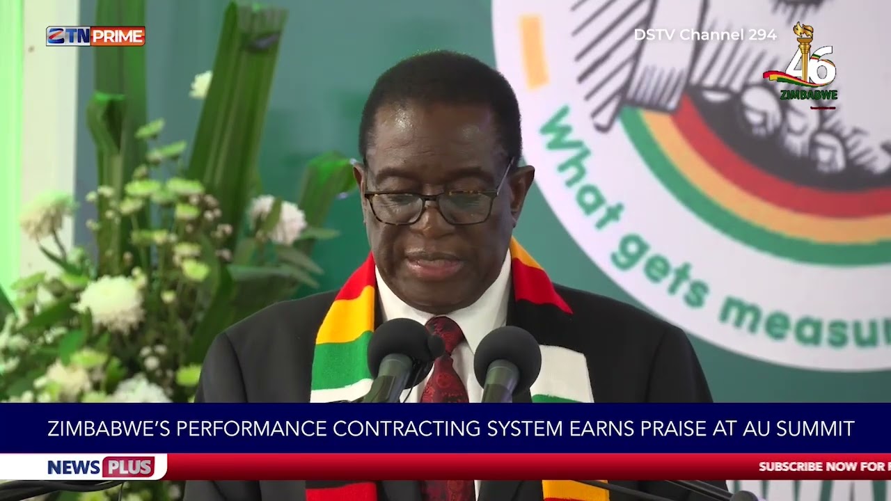 Президент Мнангагва председательствовал на церемонии подписания контракта о результативности на 2...