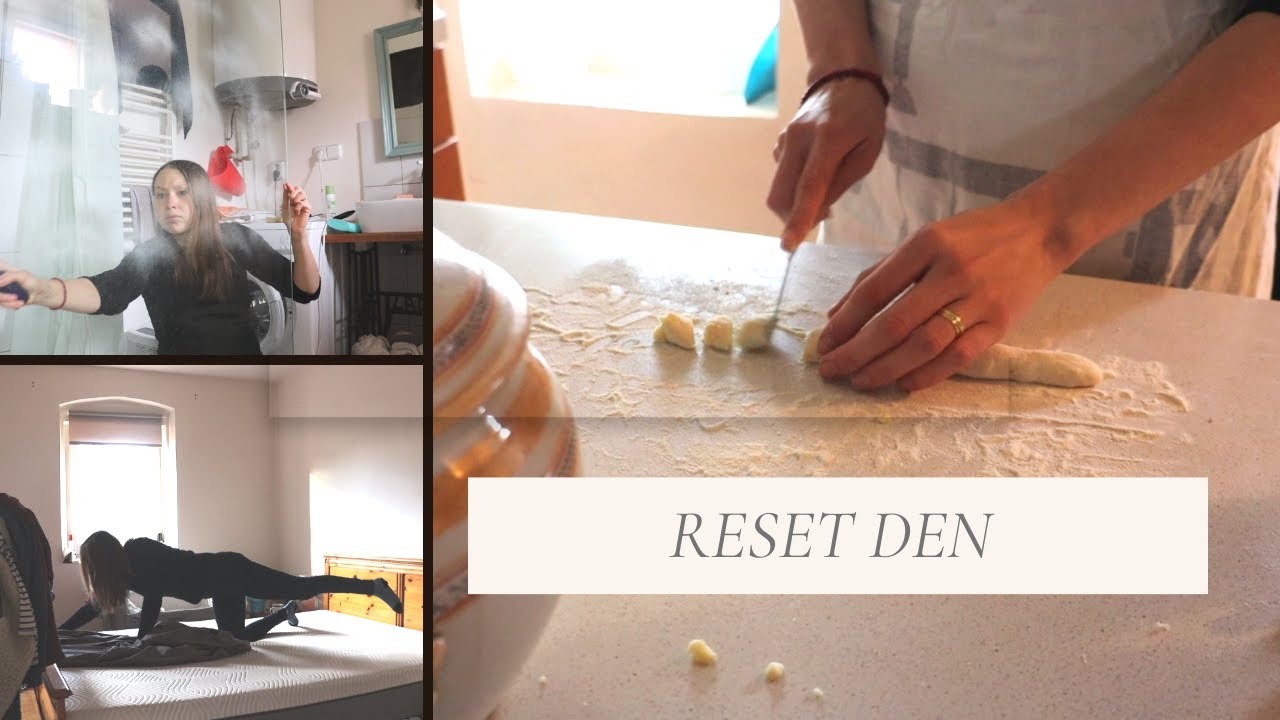 Reset den, úklid, vaření, přesazování rajčat, vlog 9