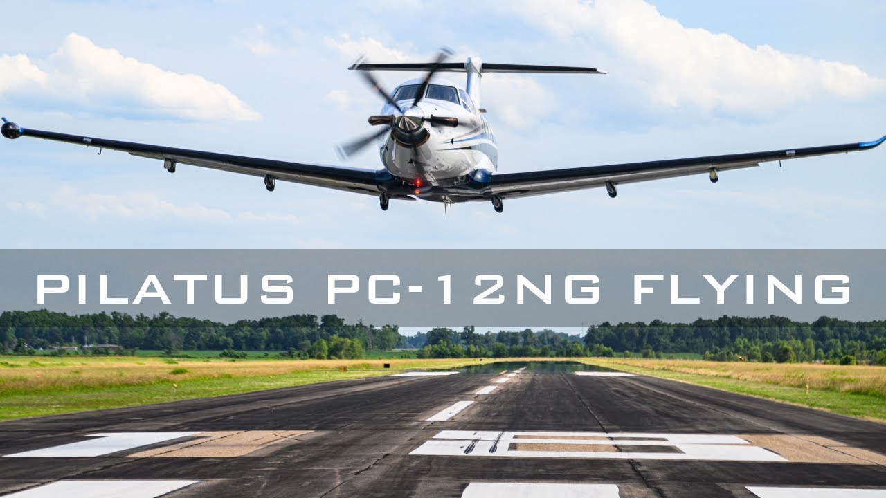 Pilatus PC-12NG Flying