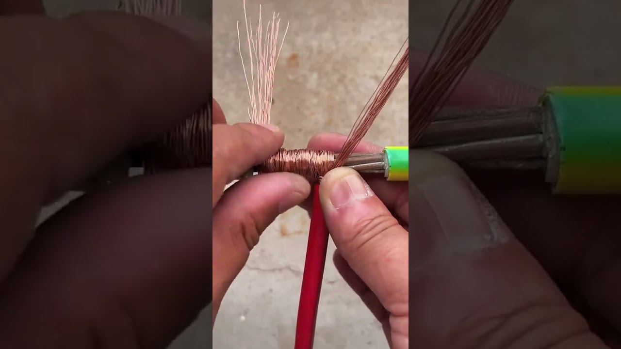 Wire Joint Ultimate Lock Splice | Strong And Secure Electrical Connection #shorts #wire