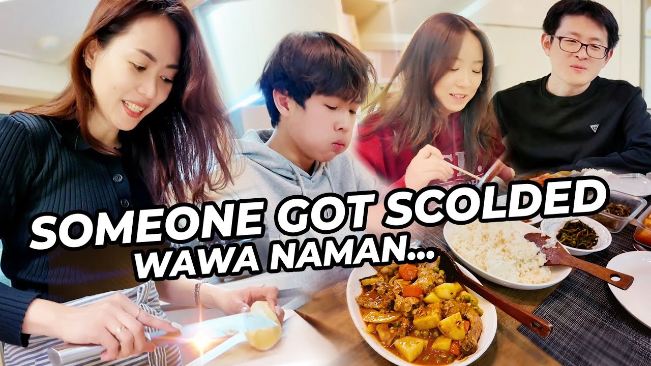 SERVING FILIPINO STYLE DINNER FOR MY FAMILY | NABASAG ANG CONTACT LENS! | SAYANG ANG PERA | #pmsk