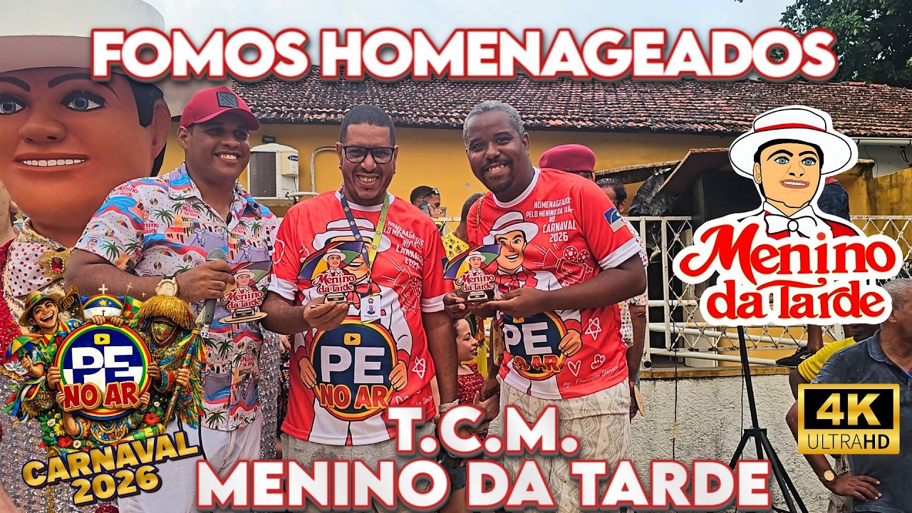 [CARNAVAL 2026]GRATIDÃO! FOMOS HOMENAGEADOS NO DESFILE OFICIAL DA TCM MENINO DA TARDE 14/02/2026