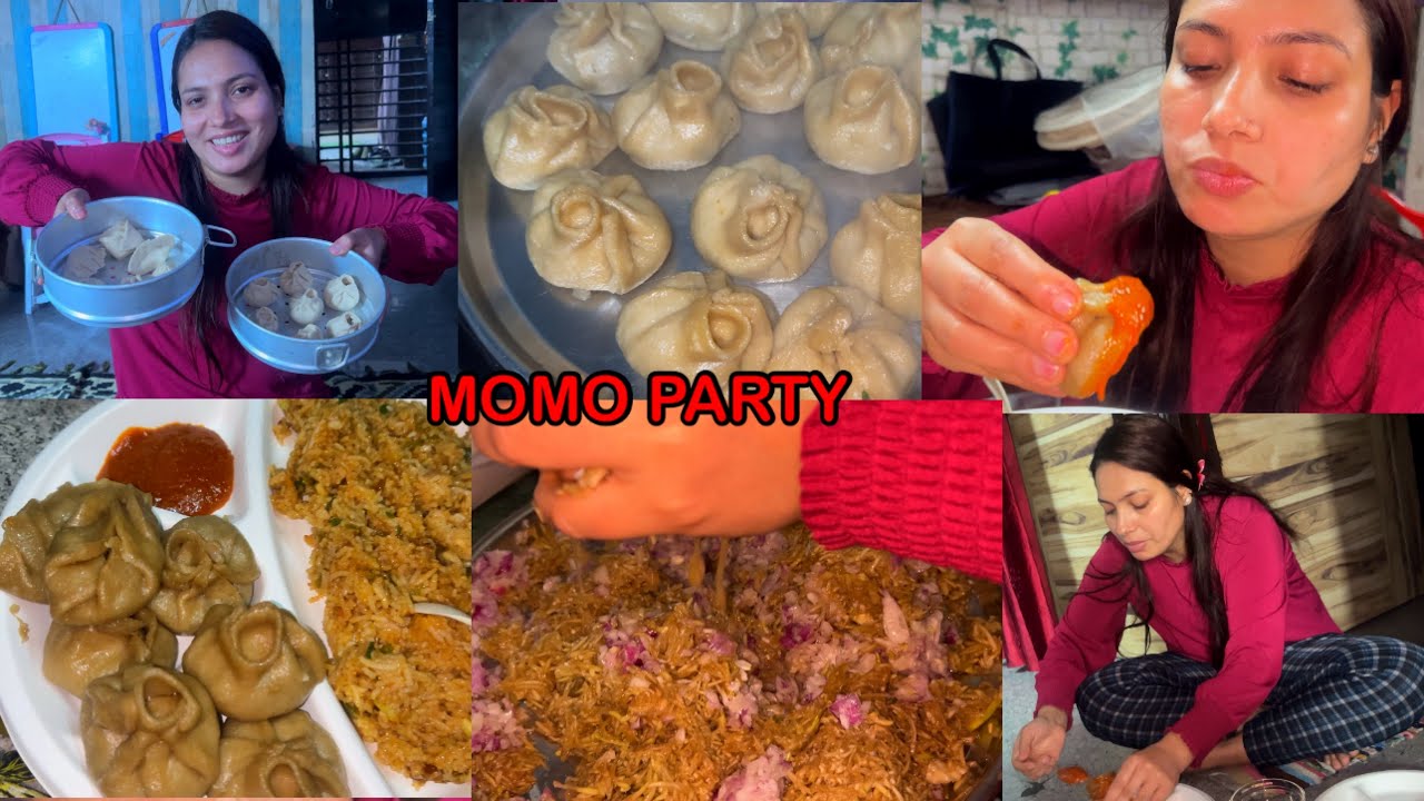 Mai Ghar Vapis Challi Gayi? || Aj Kari Humne Ghar Mai Momo Party | Nepal Special Lauki K Momo Recipe