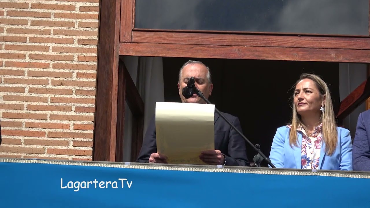 PREGÓN del LEÑO FLORIDO Alcalde de TALAVERA empiezan las MONDAS