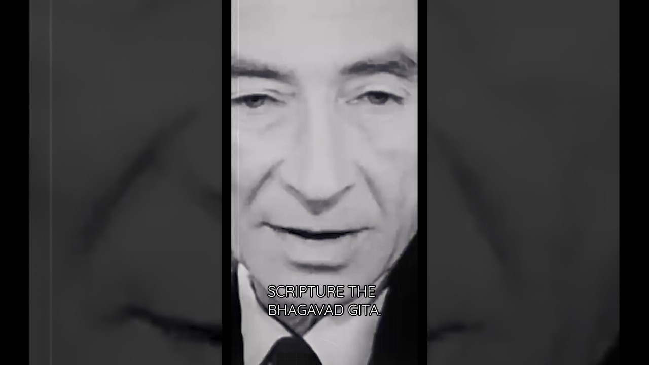 Oppenheimer and the Bhagwad Gita 📑 #physics #science #einstein #history