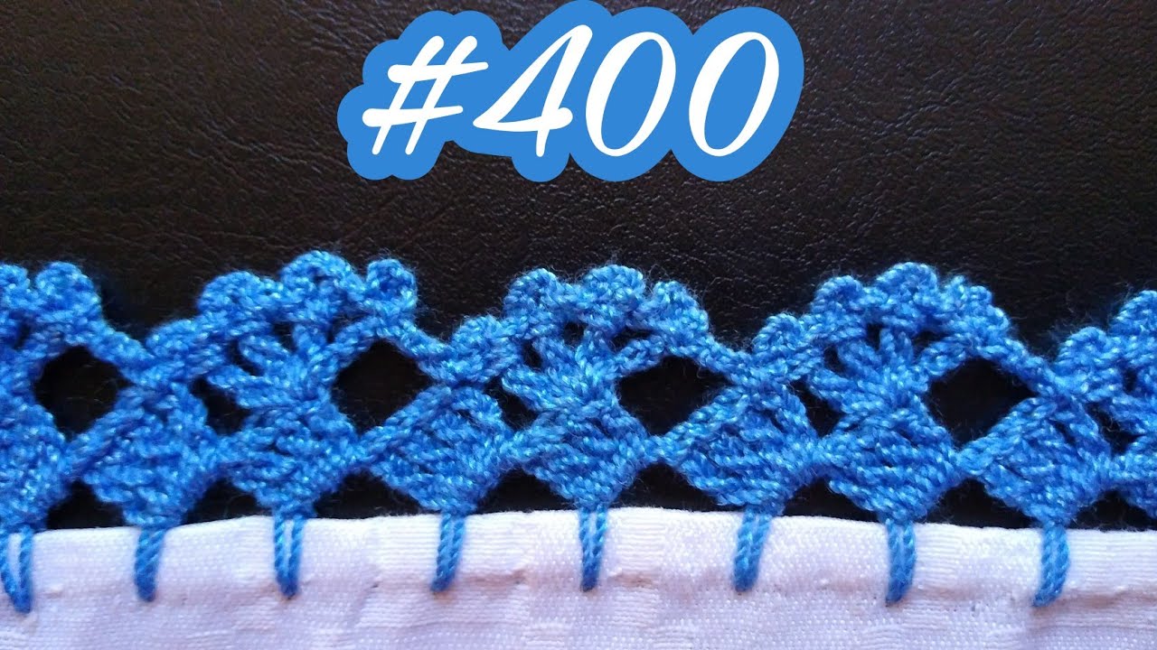 Puntilla para tu servilleta muy fácil de realizar #400