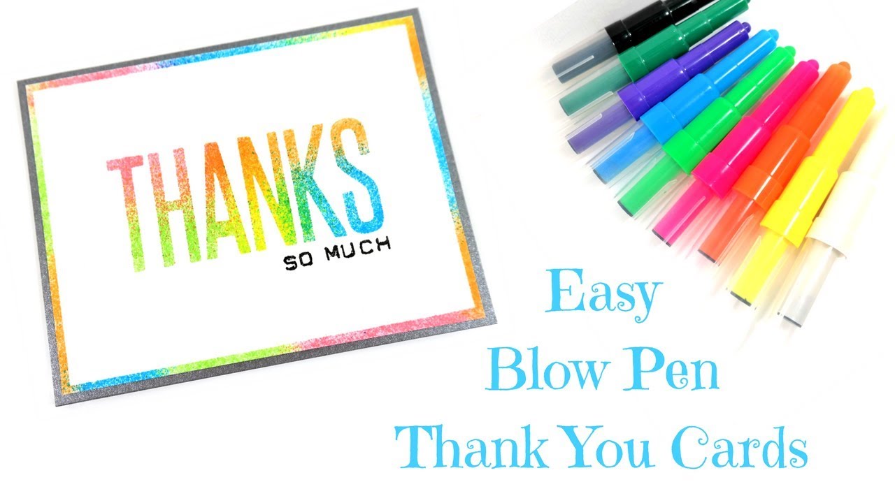 Открытки с благодарностью Easy Blow Pen