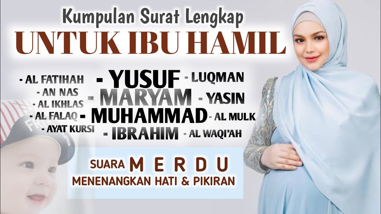 MERDU‼️ SURAT MARYAM DAN YUSUF - Agar Janin Sehat dan Cerdas - Kuntriksi Ellail