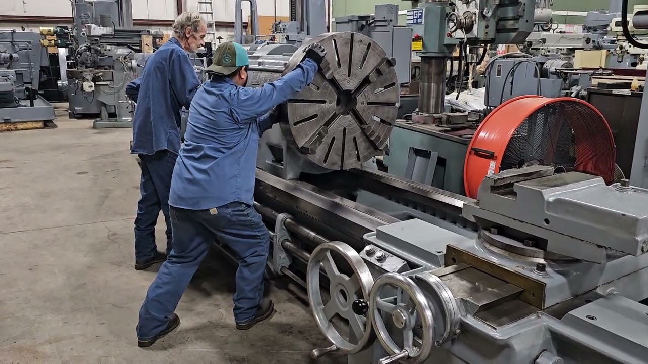 Used Monarch Engine Lathe 40" X 204"  Model 32 NN Year 1957