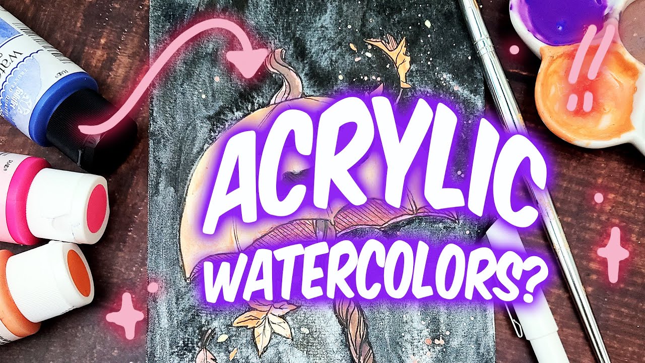 Watercolor Acrylic Paint? What are these? - Art Supply Swap w/ Darkest Raven Designs | Paint With Me