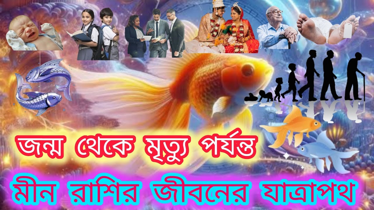 মীন রাশি! ♓ জন্ম থেকে মৃত্যু পর্যন্ত মীন রাশির জীবনের যাত্রাপথ ! Pisces 2025