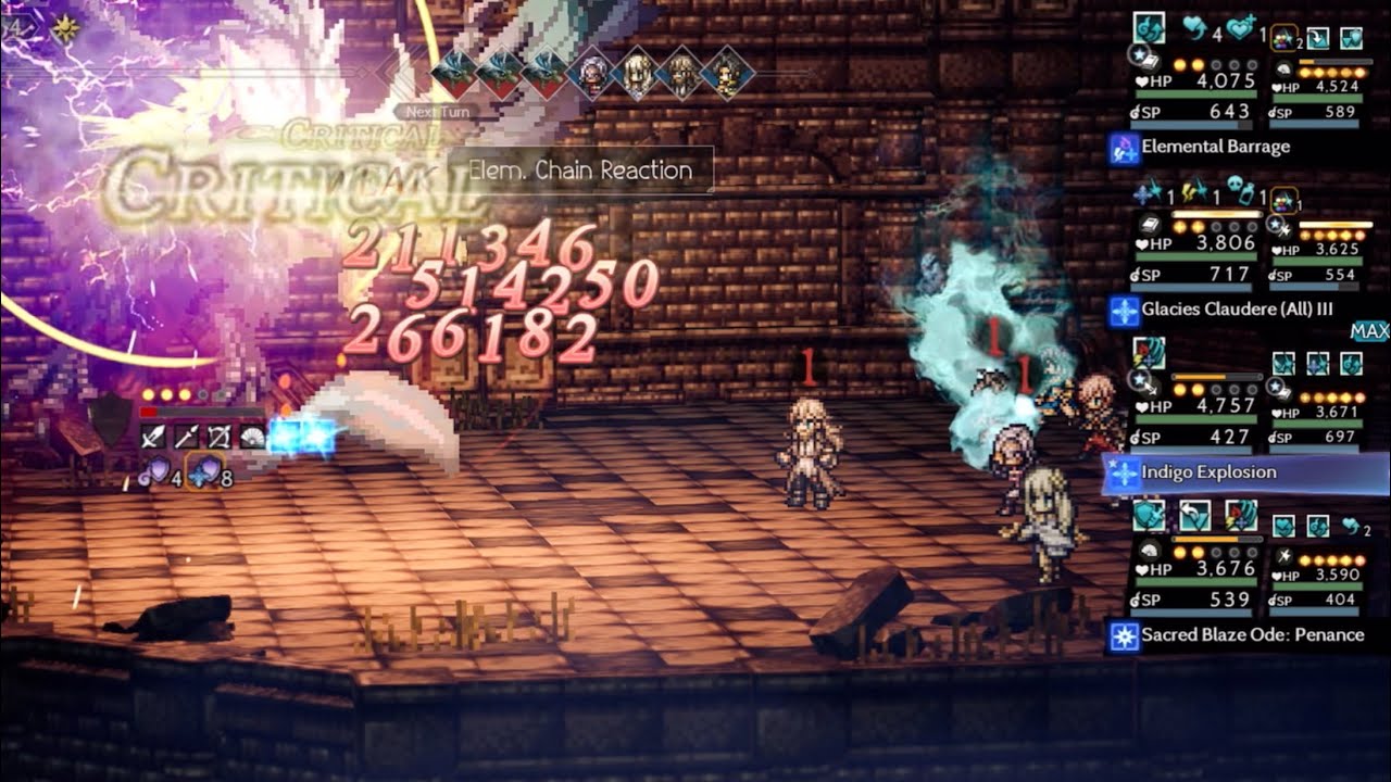 Elite Tower (Floor 4) 7T OneBreak A0 Osvald Ice Team [OCTOPATH TRAVELER: COTC] Nortstar🌟