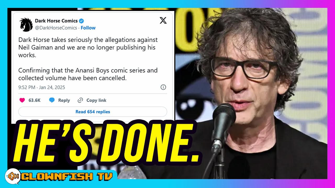 Neil Gaiman is DONE! Dark Horse Comics Publicly CANCELS Him!