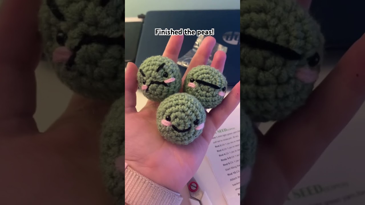 This kit was from hobby lobby!🫛#fypシ゚viral #blowup #crochetpatterns #peas #crochetpatterns #viral