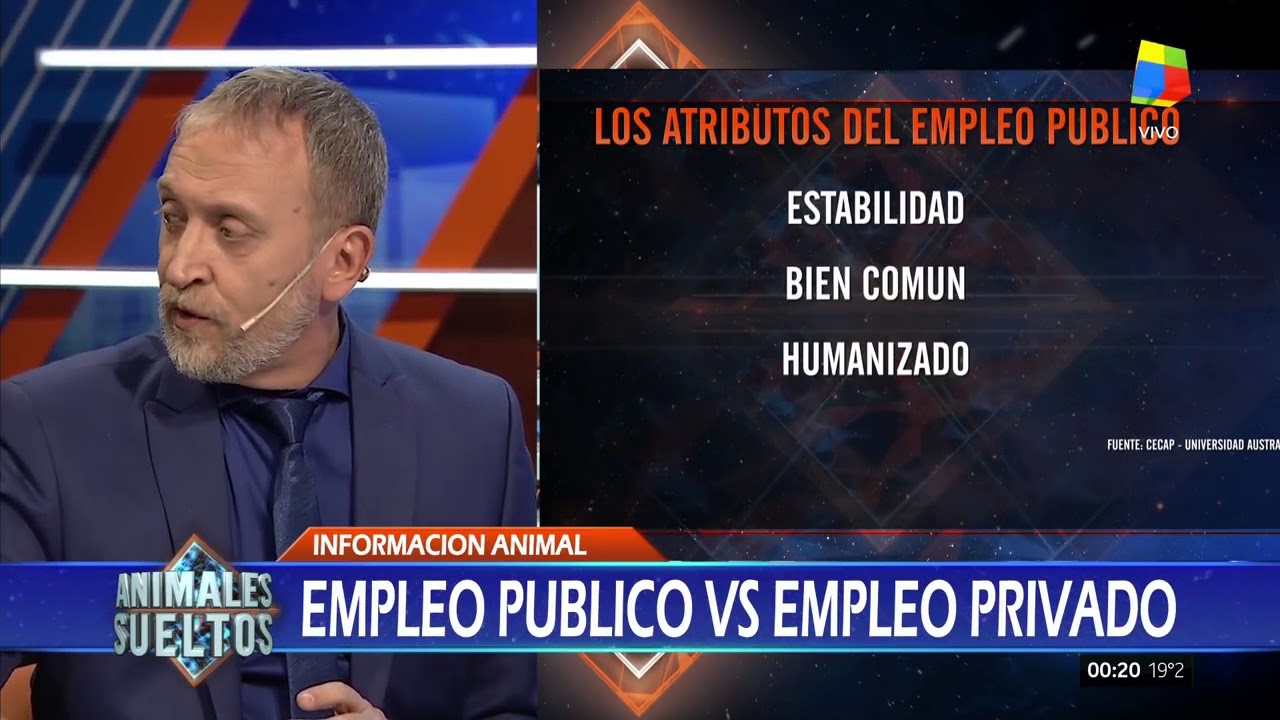 Estudio empleo p&uacute;blico vs empleo privado- Animales Sueltos