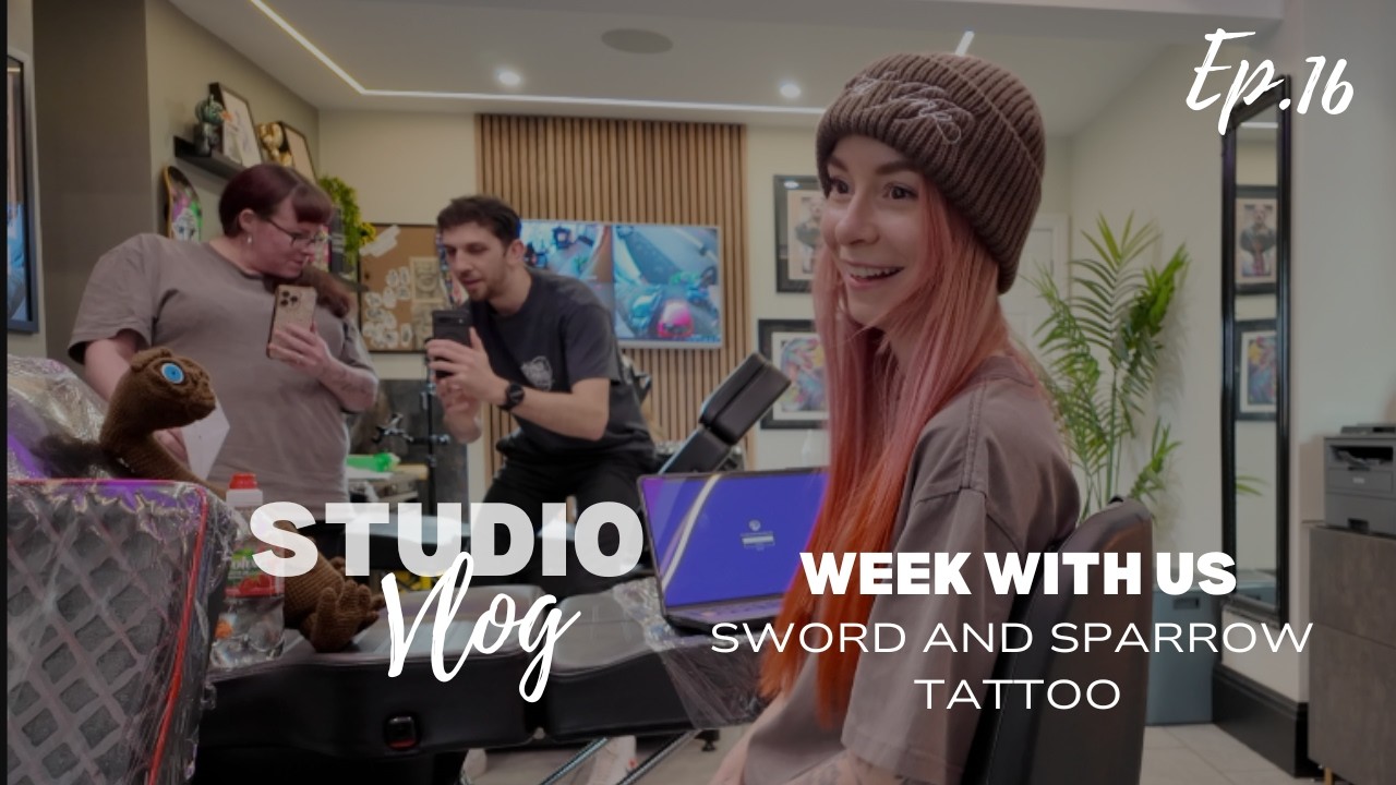 Spend the week in a tattoo studio | Sword and Sparrow X Gek Ink | Tattooist life | Ep.16