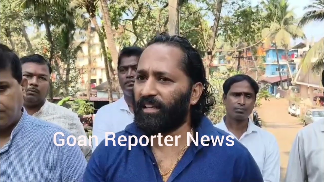 Goan Reporter: Vasco MLA Krishna Salkar lays foundation stone for the construction of retaining wall
