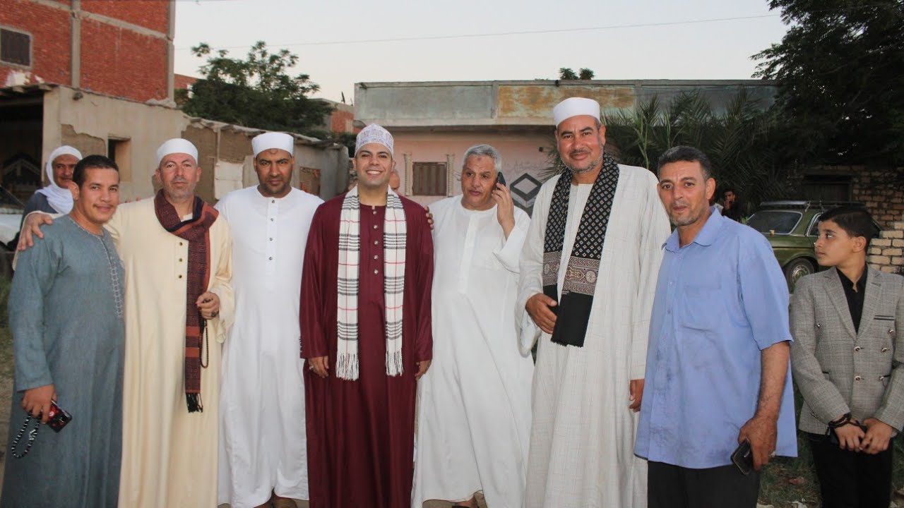 الشيخ شعبان عبد الجيد والمبتهل الشيخ إيهاب يونس والمبتهل الشيخ فرحان عبد المجيد والمبتهل عمر فرحات