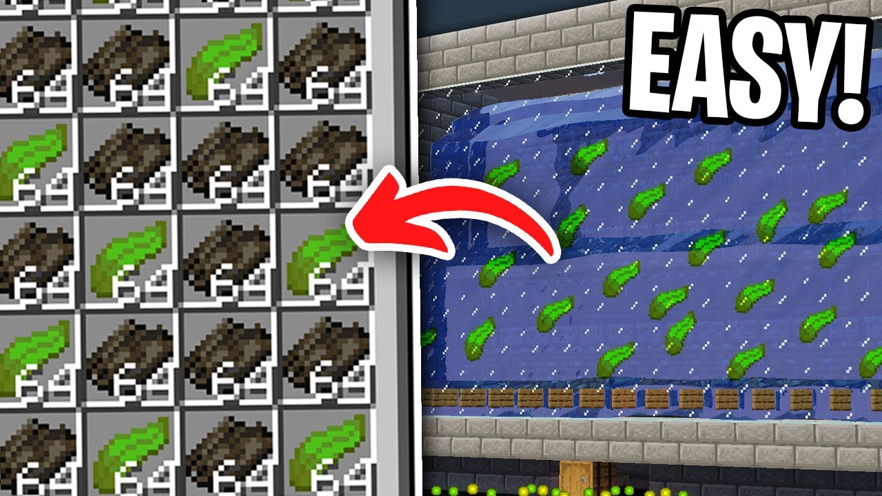 Easiest 1.21 Kelp Farm | XP, FOOD, FUEL | (JAVA + BEDROCK)