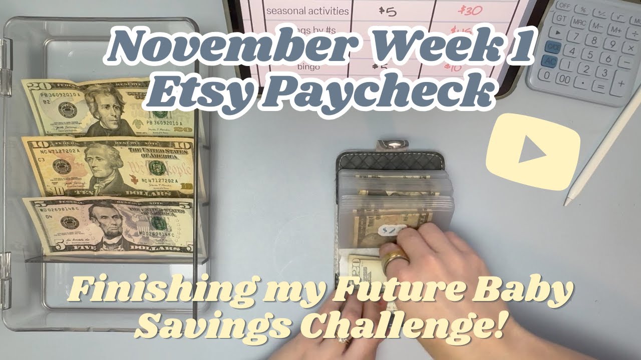 Подработка наличными || Неделя ноября 1 || Etsy Paycheck || Челлендж «Распаковываю свои небольшие...