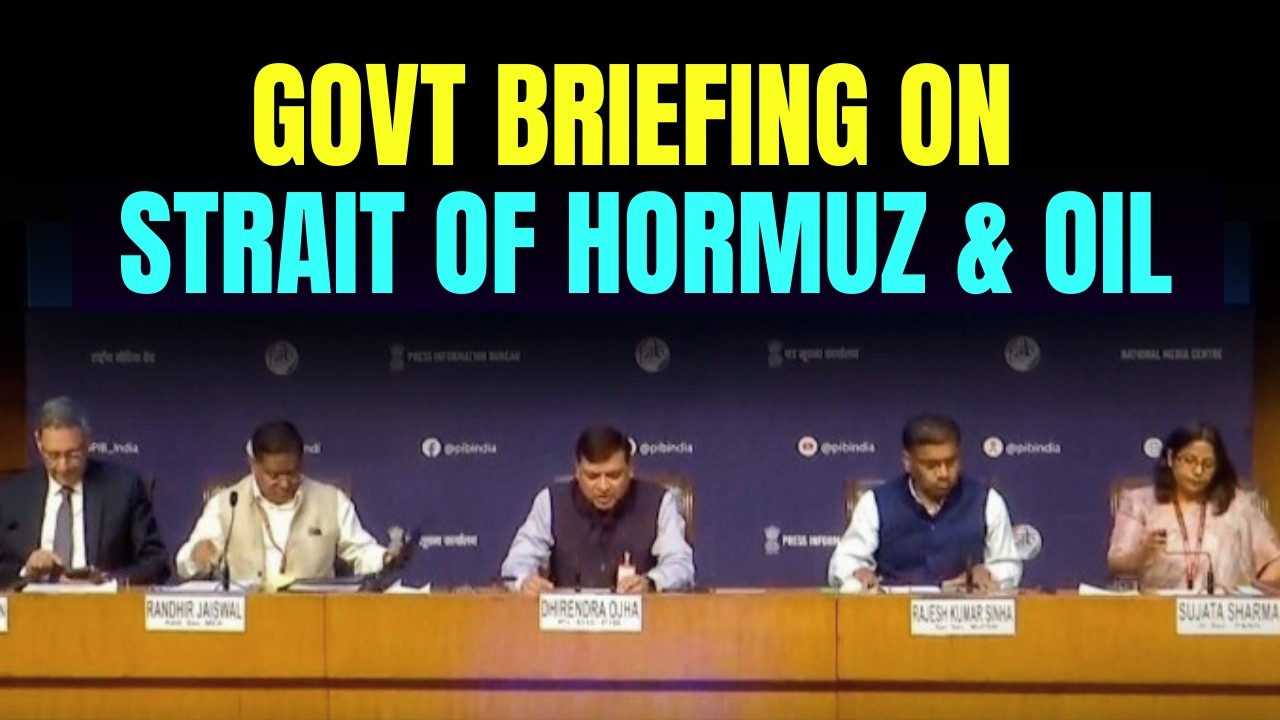 LIVE | Iran Israel Conflict | Inter-Ministerial Briefing on Strait of Hormuz And Oil