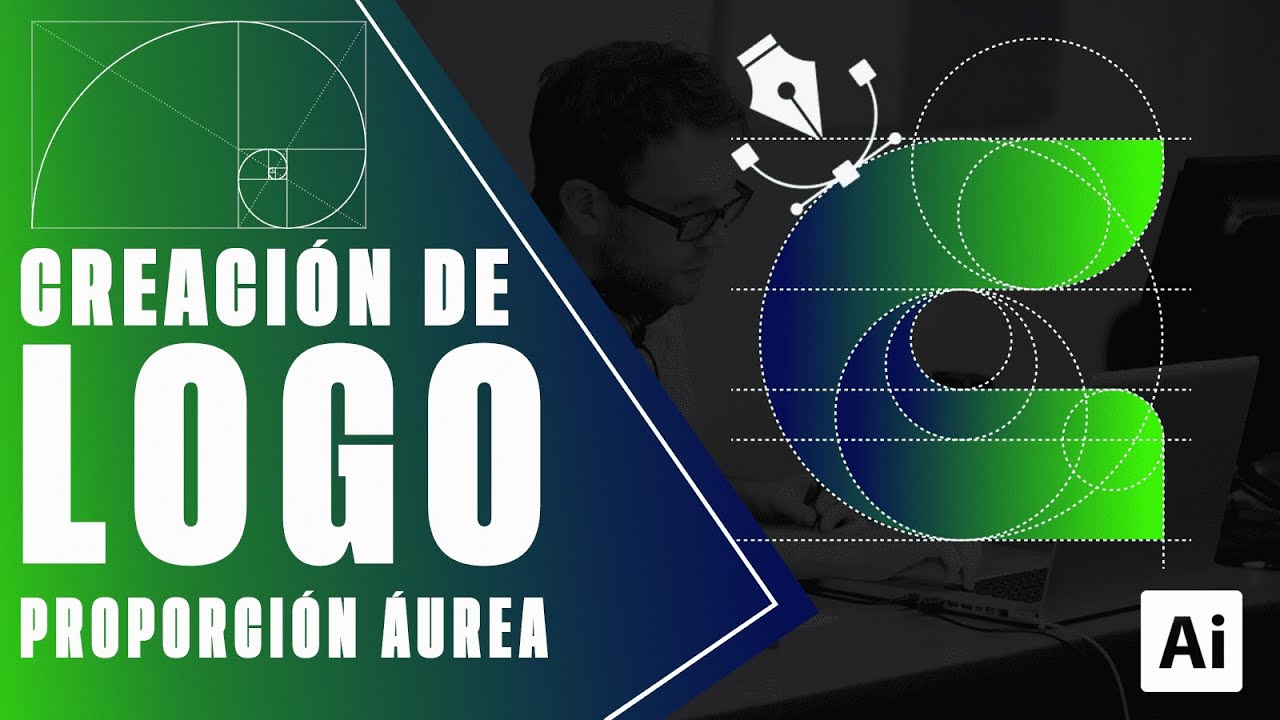 C&oacute;mo crear logotipo en proporci&oacute;n &aacute;urea | tutorial adobe Illustrator