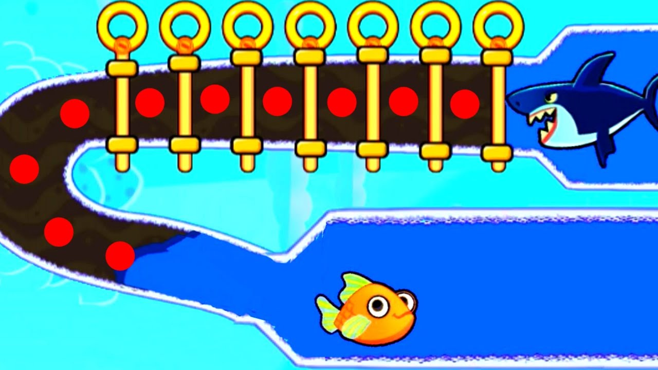 save the fish / pull the pin max level /android game save fish pull the pin / mobile game