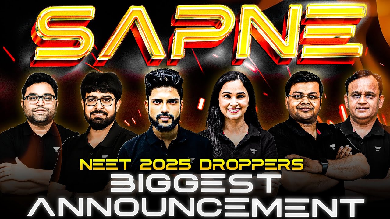 SAPNE: Biggest Announcement for NEET 2025 Droppers | Ek Nayi Udaan!