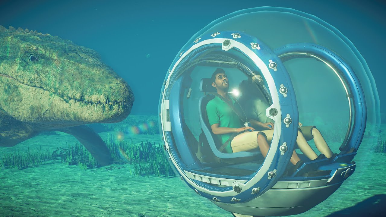 UNDERWATER GYROSPHERE TOUR!! - Jurassic World Evolution 2