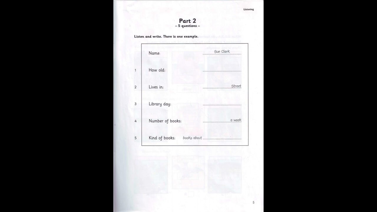 LISTENING • MOVERS 3 TEST 1 (Bộ Cũ) | Luyện Nghe MOVERS