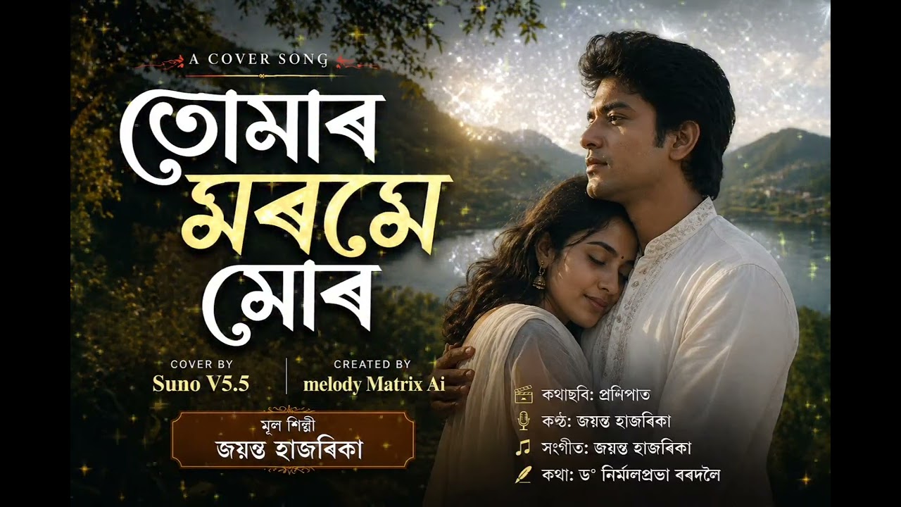 তোমাৰ মৰমে মোৰ❤️ | Assamese | Romantic Cover | Melody Matrix Ai | Classic Revival