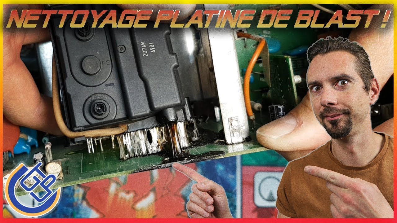 [GTU] NETTOYAGE PLATINE DE SEGA BLAST CITY !!! Nanao MS-2931 🔥🕹️