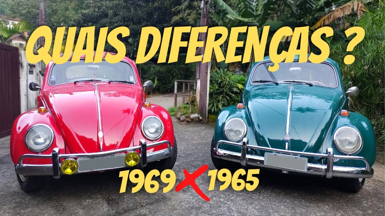 DIFERENÇAS entre FUSCA 1200 e 1300 - 1965 E 1969. VOCÊ SABIA??