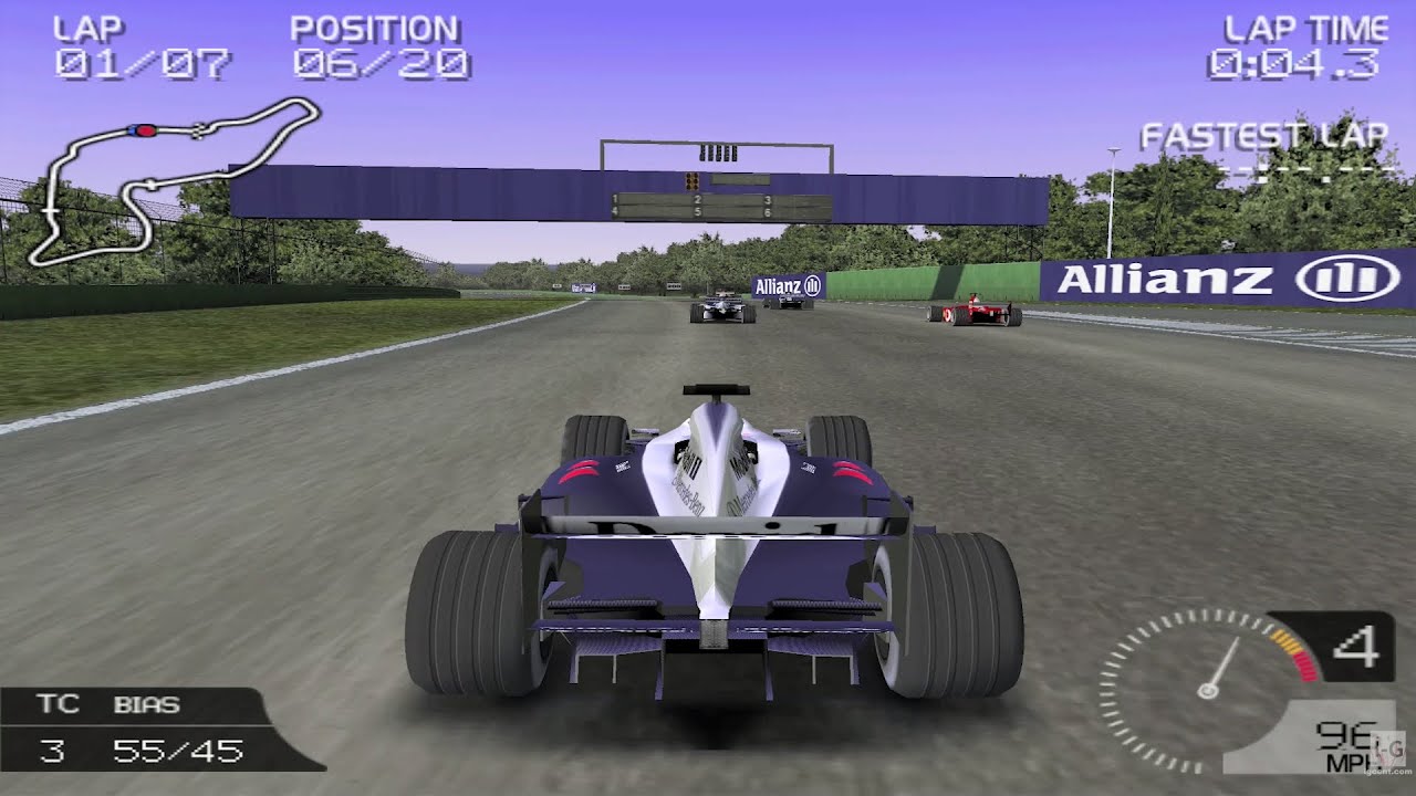 Formula One 2003 - PS2 Gameplay (4K60fps)